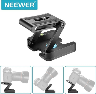 Глава за статив Neewer Z-облик 10092550, алуминиумска легура, капацитет 3 kg, црна