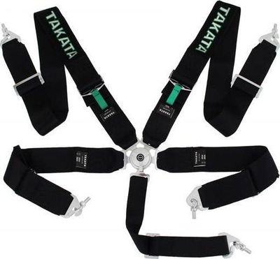 Rrip sigurie sportiv MTuning F Sport, 5 pikësh, 3", i zi