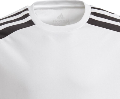 Fanellë futbolli për kalamaj Adidas Squadra 21 JSY Y Jr GN5738, poliester, me teknologji AeroReady, e bardhë