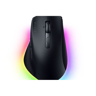 Maus Razer Pro Click V2, optik, wireless edhe me kabllo, me drita RGB, i zi