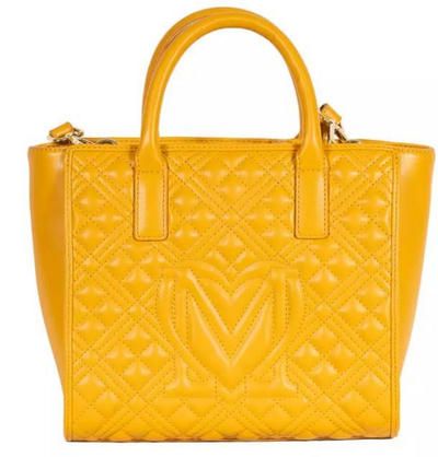Çantë dore Love Moschino, e verdhë
