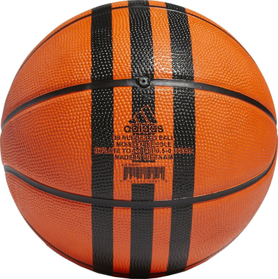 Top basketbolli adidas 3 Stripes Rubber X3 HM4970, madhësia 7, për dysheme brenda dhe jashtë, portokalli