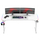 Tavolinë gaming Huzaro Hero 4.8, 160 cm, RGB, e bardhë
