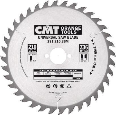 Teh rrethor CMT 292.160.40H Fine Cut-Off, 160mm, 40 dhëmbë, ngjyrë argjend