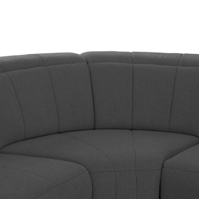 Kënd divan Oracle HM3290.01, 260x260cm, 2 ulëse recliner elektrike, gri