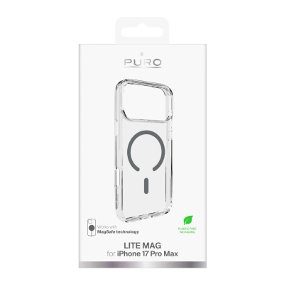 Mbrojtëse telefoni Puro Protective Case iPhone 17 Pro Max, MagSafe, transparente
