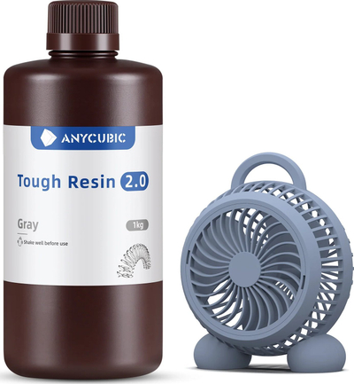 Rezinë 3D Anycubic Tough Resin 2.0, 1kg, gri
