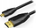 Kabllo Micro HDMI në HDMI Vention, 2m, audio video, i zi