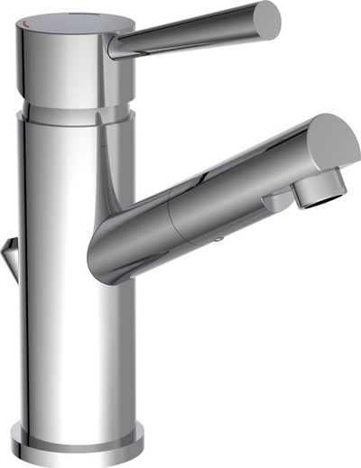 Rubinet lavamani SCHÜTTE Basin Mixer, metal, pop up, krom
