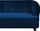 Divan 3-ulës Beliani Alsvag, kadife, 191 cm, blu navy