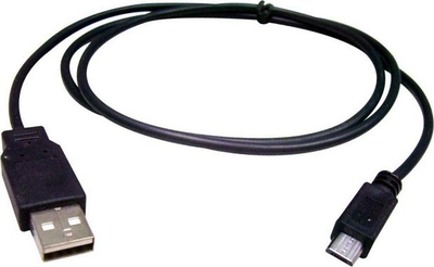 Kabllo USB Mass USB-A - microUSB, 0.8 m, e zezë