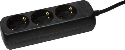 Shirit rryme LogiLink LPS205B, 3 presa, kabllo 1.4m, i zi
