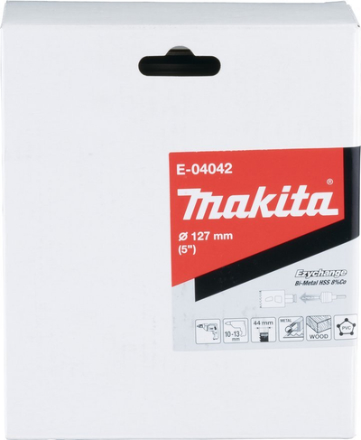 Sharrë rrethore Makita Ezychange E-04042, 127mm, Bi-Metal HSS, e bardhë