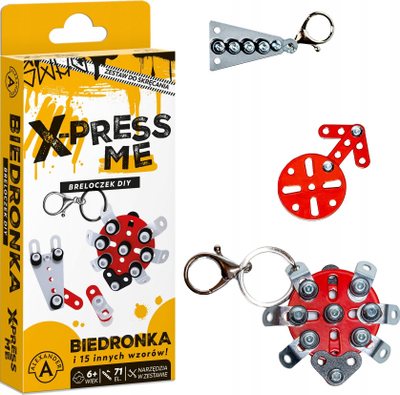 Lodër DIY brelok Alexander X-press Me Biedronka, 71 copa, 6+, e kuqe