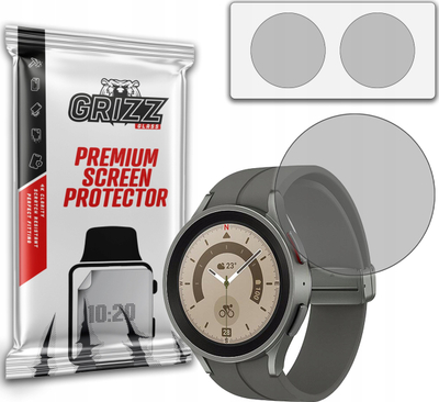 Film mbrojtës mat GrizzGlass për Samsung Galaxy Watch 5 Pro, set 2 copë, transparent