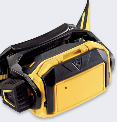 Llambë koke Petzl PIXA E120AA00, 450 lumens, IP68, e zezë me të verdhë