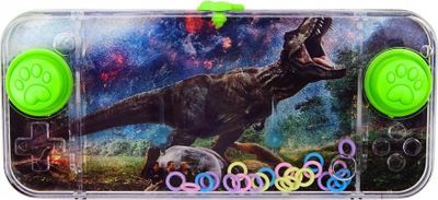 Loje dore me ujë Water Skill Game Dinosaur T Rex, në formë konsole, jeshile