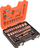 Set çelësash tub Bahco S800, 77 copa, 1/4" dhe 1/2", portokalli