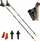 Shkopinj Nordic Walking Gabel Stretch Lite, alumin, 75-130 cm, ngjyrë rërë