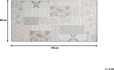 Tapet Beliani BALLICA II, 80x150 cm, poliester, gri