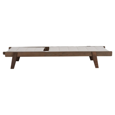 Karrige plazhi Milos prej hiri 204x65x92,5Hcm (HM10685.01)