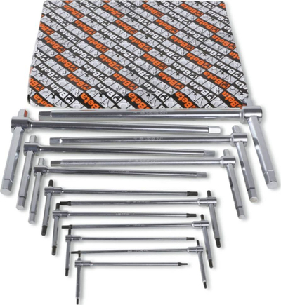 Set çelësa imbus tipi T Beta Tools 951/S6, 6 copë, me kuti, ngjyrë argjendi