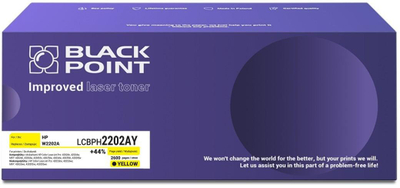 Toneri me ngjyrë Black Point LCBPH2202AY, zëvendësim për HP W2202A, OEM chip, i verdhë