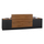 Banak recepsioni Homemania Supreme HM2359, 328x63x108 cm, gri me honey oak