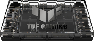 Hub ventilatorësh ASUS TUF Gaming ARGB PWM, 6 porta, 2x SATA, i zi