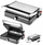 Електричен скара Huslog Contact Grill 2200W, нелепливи плочи, сребрена и црна