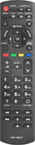 Pilot televizori Pilot RM-1268LX, për Panasonic LCD, buton Netflix, i zi