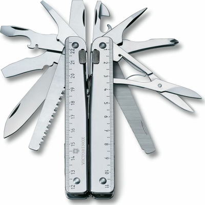 Multimjet Victorinox SwissTool III 3.0327.L, 27 funksione, çelik inoks, ngjyrë argjendi