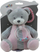 Lodra muzikore Tulilo Pink Bear, arush pelushi, 18 cm, rozë