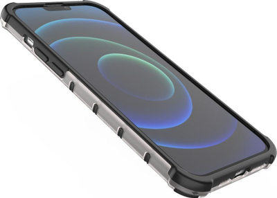 Kapak mbrojtës Hurtel Honeycomb për iPhone 13 Pro Max, xhel transparent