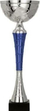 Kupë metalike Victoria Sport, 21 cm, blu / argjendtë