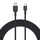 Kabllo Aukey, USB A / USB C, 1.8 m, e zezë