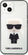 Mbrojtëse telefoni Karl Lagerfeld KLHCP13SHIKCK, për iPhone 13 mini 5.4", transparents, dizajn Ikonik Karl