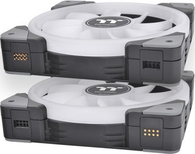 Ventilatorë PC Thermaltake SWAFAN EX12 RGB, 120mm, 3 copë, të zinj