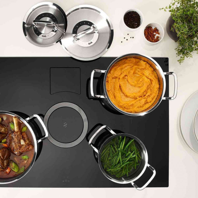 Сет тенџериња Fissler Original Profi Collection, 4 дела, нерѓосувачки челик, сребрена боја