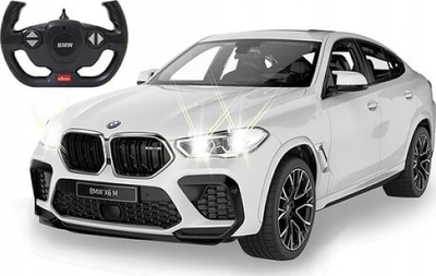Makine me telekomandë Jamara BMW X6 M Deluxe Cars 1:14, 2.4 GHz, me drita LED, e bardhë