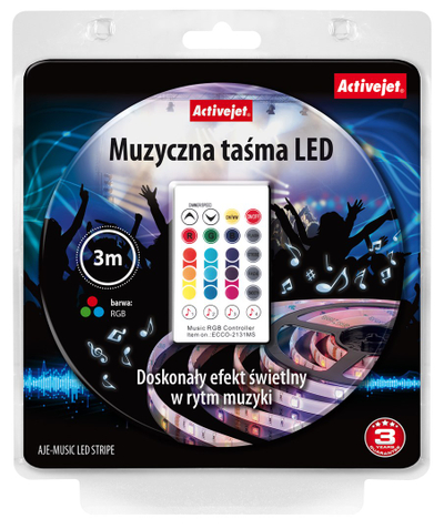 Shirit LED Activejet AJE-LED MUSIC, 7W, 3m