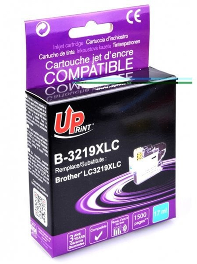 Kartutxh boje UPrint B-3219XLC, 17 ml, cyan, për Brother LC3219XLC