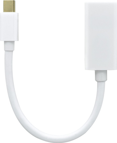 Adapter Mini DisplayPort në DisplayPort ProXtend, 20cm, 4K 60Hz, i bardhë