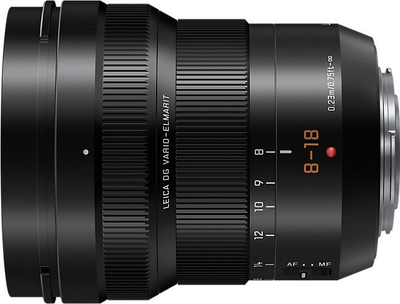 Objektiv Panasonic Leica DG Vario-Elmarit 8-18mm F2.8-4, Micro Four Thirds, diametër filtri 67mm, i zi