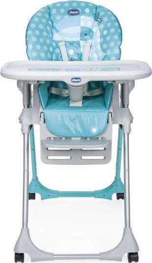 Karrige e naltë Chicco Polly Easy Tucano, skelet alumini, blu