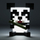 Dritë dekorative Paladone Minecraft Panda Icon Light, 11cm, me bateri, shumëngjyrëshe