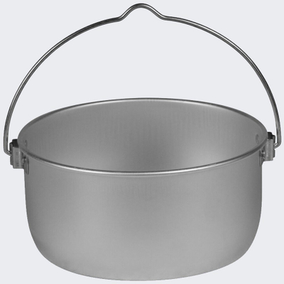 Tenxhere kampingu Trangia Billy Can 2.5L, me kapak, argjendtë