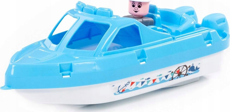 Lodër varkë Polesie Cutter Captain, për lojëra uji, shumëngjyrëshe