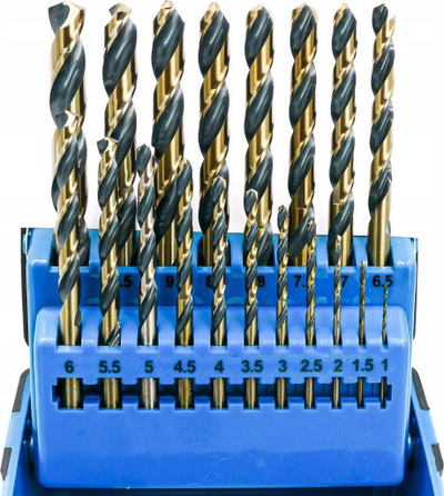 Set shpuese metali Schmith HSS PRO, 19 copë, diametër 1-10mm, blu