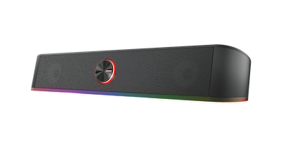 Kaltopër kompjuteri Trust GXT619 Thorne, soundbar stereo, ndriçim RGB LED, i zi